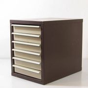 Industrial vintage metal set of drawers