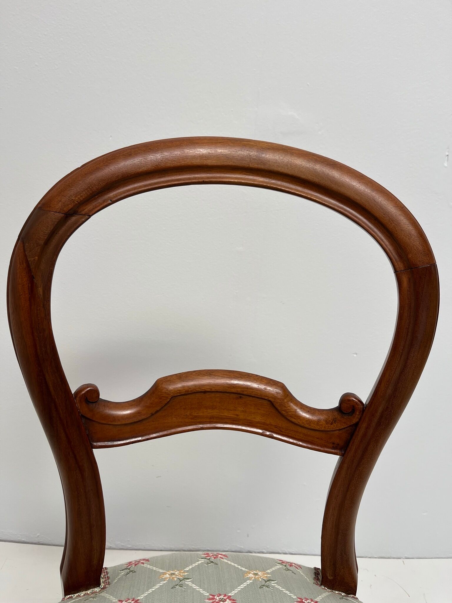 Louis-Philippe upholstered walnut chairs