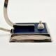 Vintage blue and chrome desk lamp from the 70s.