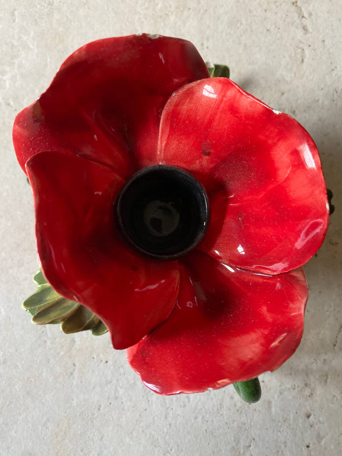 Vintage pink candle holder