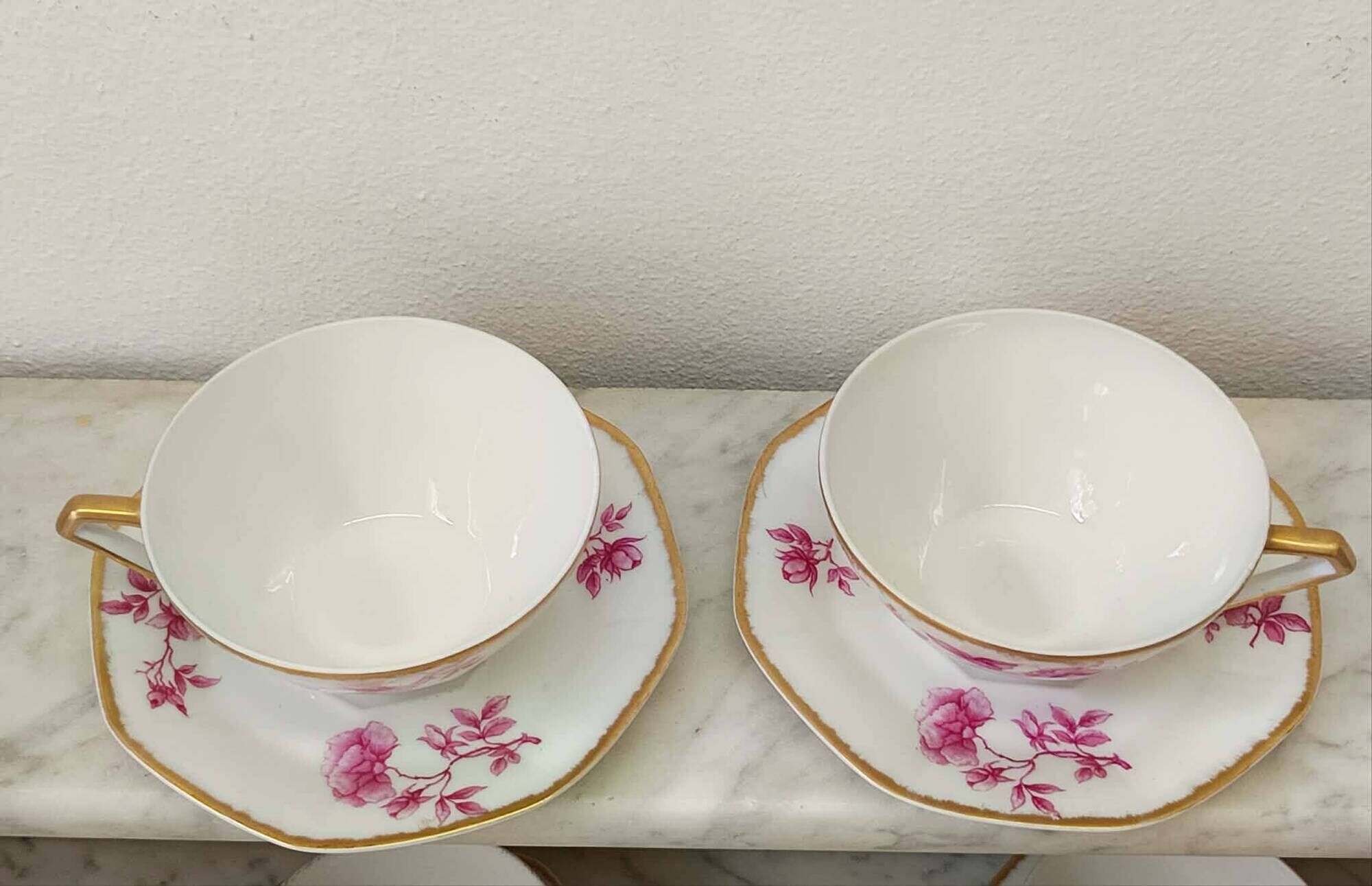 Limoges porcelain tea service Haviland Art Nouveau