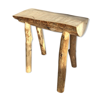 Tabouret de ferme en bois