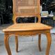 Set of 6 antique chairs in wood and cannage