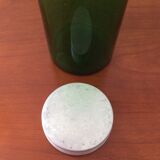 Bocal verre vert couvercle d’origine en aluminium à visser