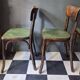Suite de 4 anciennes chaises Bistrot Baumann Vintage Année 50