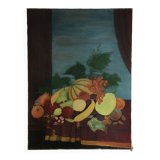 Grand tableau nature morte inachevée