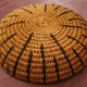 African basket braided, woven basket wall, ethnic and natural, Botswana