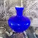 Vase Murano opaline bleue Ø34cm