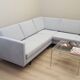 Grey corner sofa, Danish design, 1990s, production: Denmark