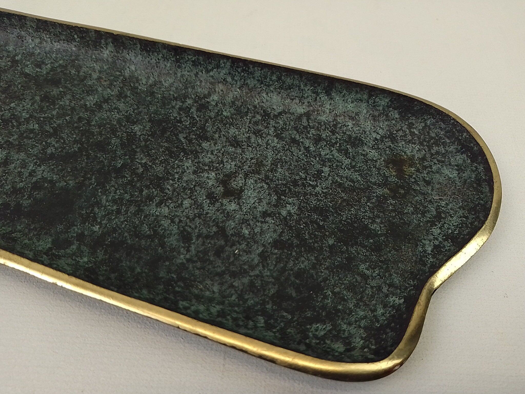 Old brass desk set, 3 pieces