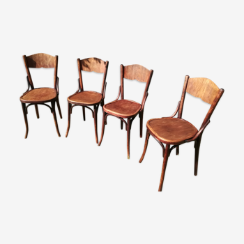 4 chaises Baumman années 1936