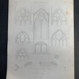 Antique engraving architecture