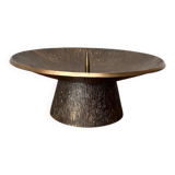 Brutalist Bronze Candle Holder Mid-Century, 1960s
