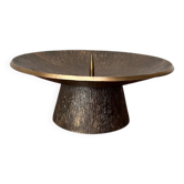 Brutalist Bronze Candle Holder Mid-Century, 1960s