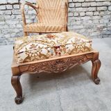 Pouf foot rest Louis XV style