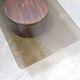 Table basse vintage en palissandre et verre