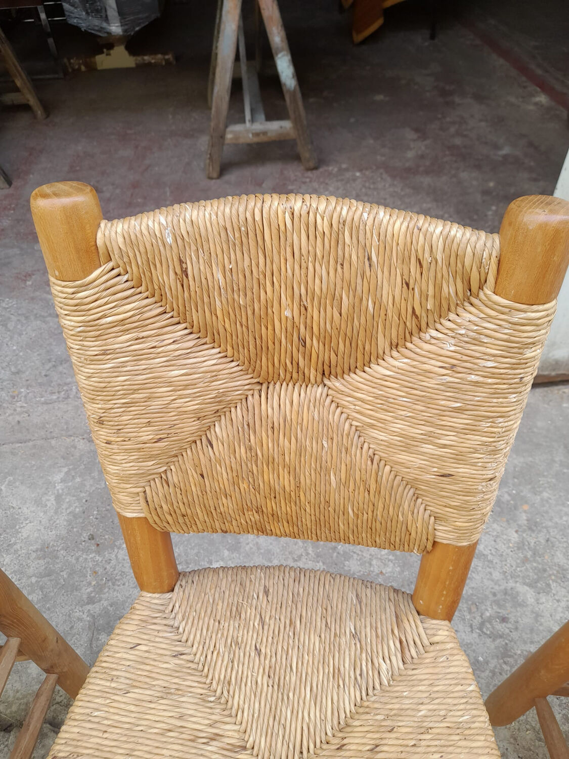 Meribel chair number 19 by Charlotte Perriand, Sentou edition, 1960s