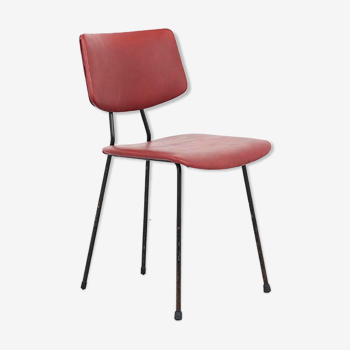 Kembo chair simili burgundy leather