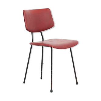 Kembo chair simili burgundy leather