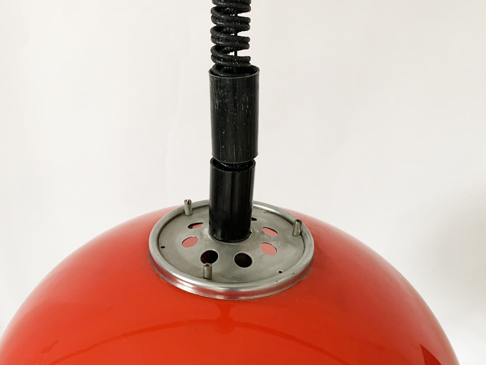 Space age adjustable pendant lamp by Meblo / Guzzini 1970s