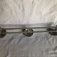 Metal wall coat rack