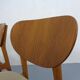 Dining Chairs in Walnut & Beech, 1960s, Set of 3