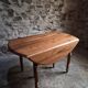 Table à manger extensible vintage en chêne / Table à abattants – 1950s–1970s, France