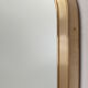 Italian wall mirror with brass frame, 1950