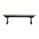 Antique refectory bench in solid wood