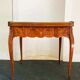 Game table Louis XV style, Napoleon III period (bronze fall and bronze belt, marqueteri