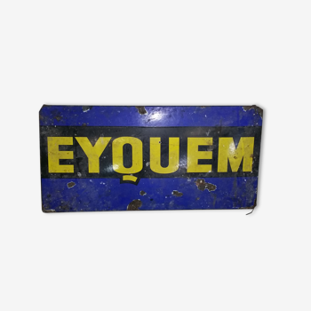 Enamelled plate old eyquem