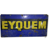 Enamelled plate old eyquem