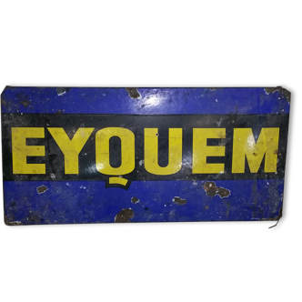 Enamelled plate old eyquem