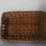 Wicker storage basket