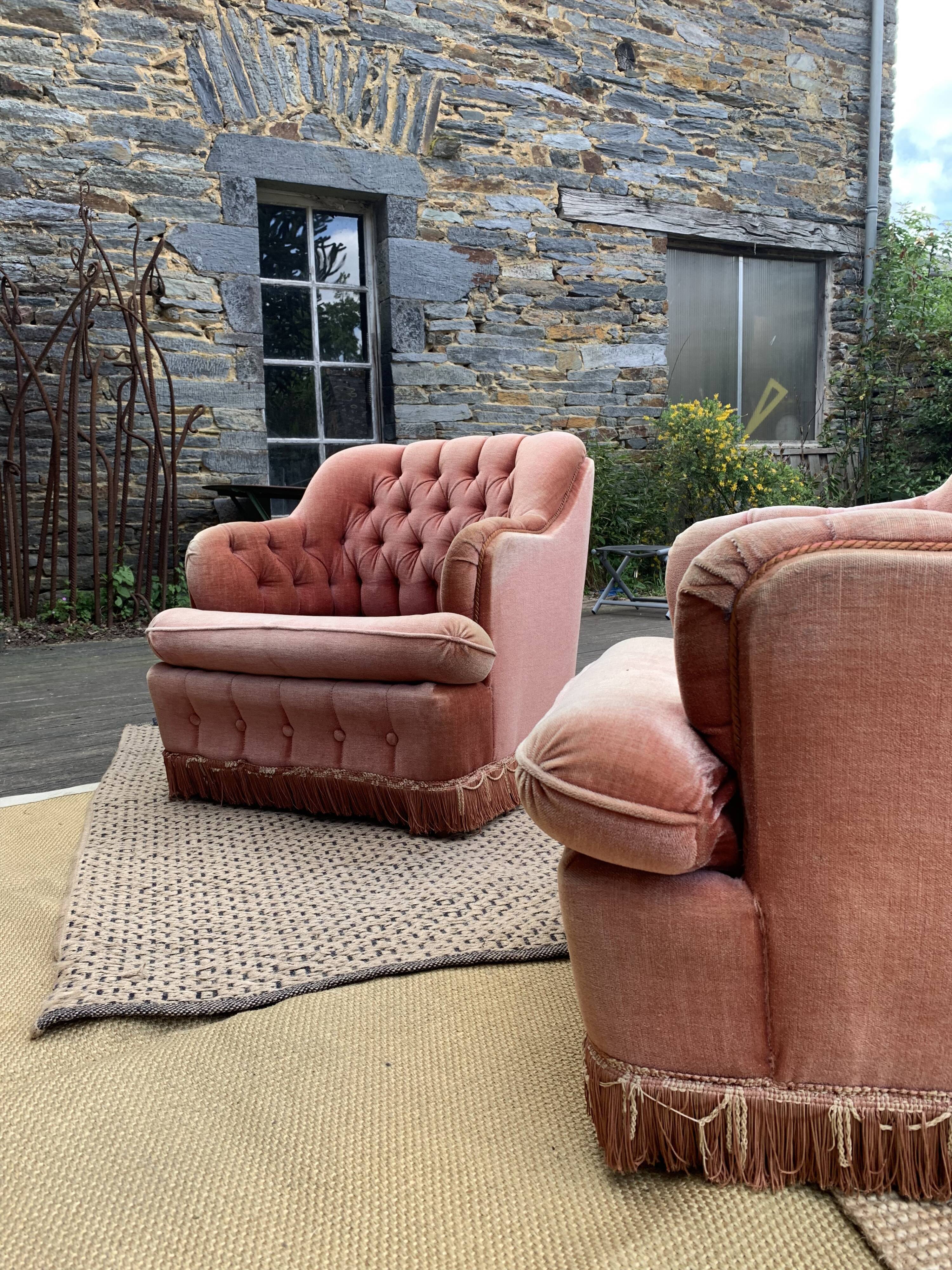 Living room 3 pieces velvet toad