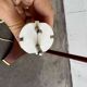 Vintage stand lamp / floor lamp with teak base