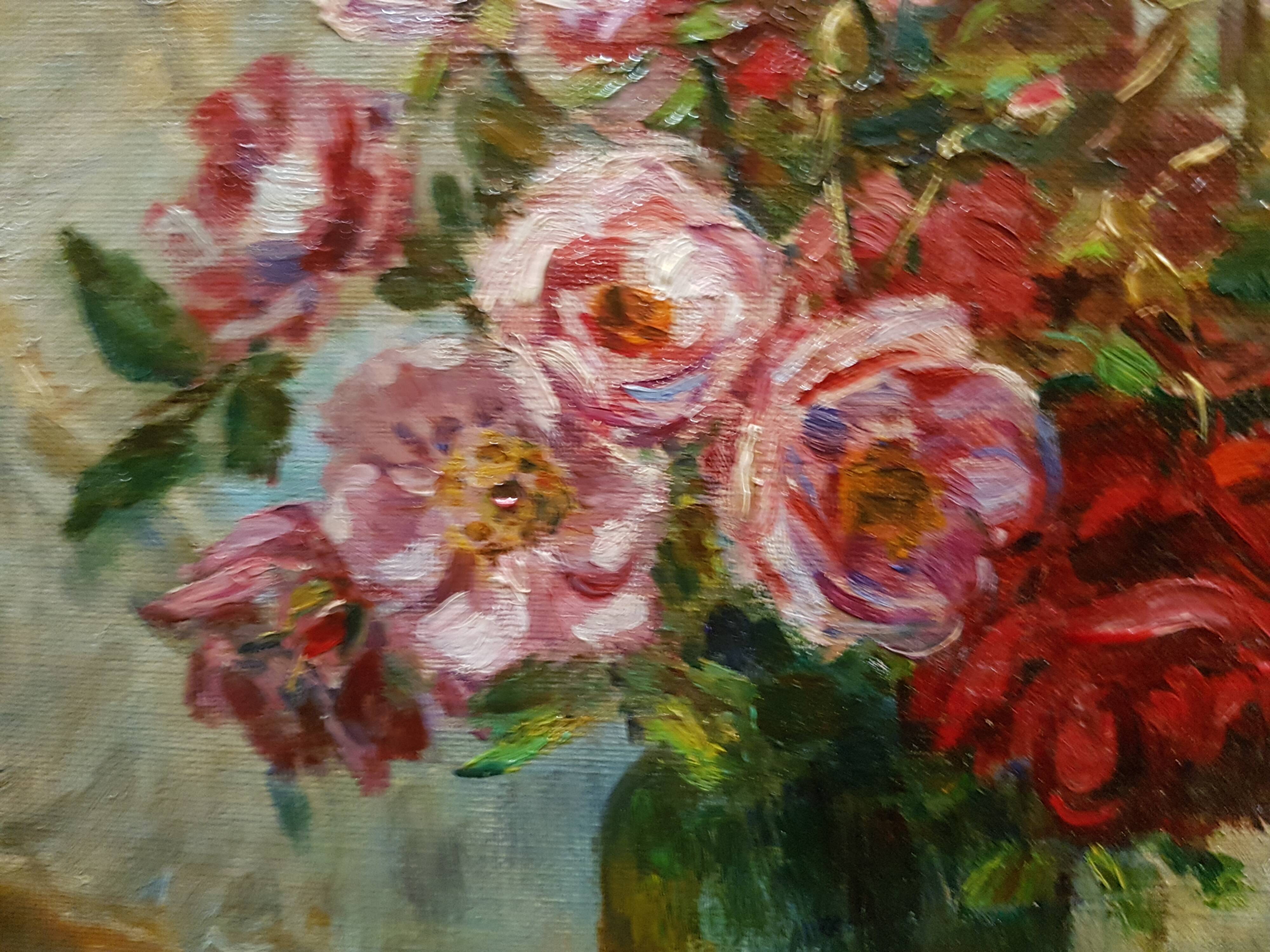 Painting Still Life with Roses