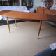 Table veneered teak 1965 with extensions