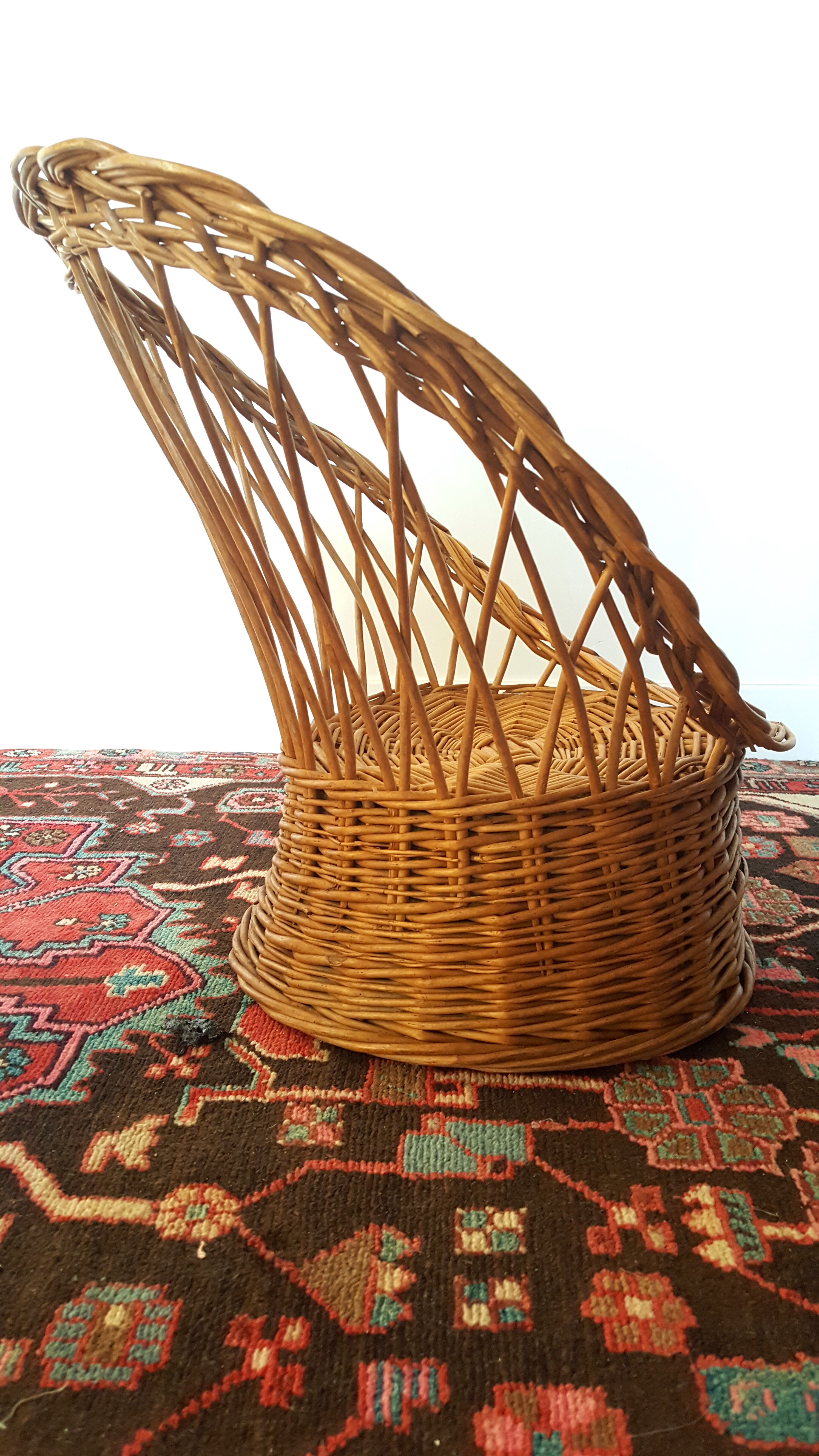 Vintage children's basket chair