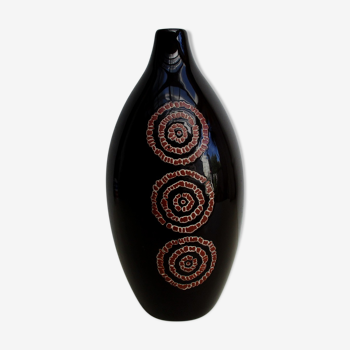 Grand Vase noir en céramique