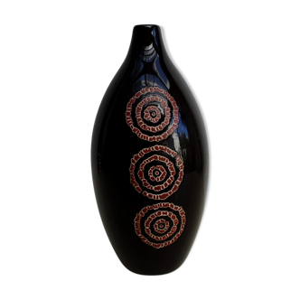 Grand Vase noir en céramique