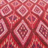 Traditional red carpet handmade in pure wool 120x225cm