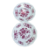 Set of two flat plates Sarreguemines Aubusson