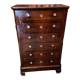 Chest of drawers with 6 drawers mahogany style Restoration
