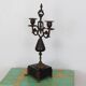 Old chandelier in bronze and marble, early 20th century
