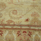 Hand-Knotted Anatolian One of a Kind 1970s 263 cm x 361 cm Beige Wool Carpet