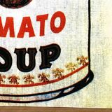 Original vintage pop art poster reissue of Andy Warhol's "Campbells Soup Tomato" 1962