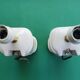 Pair of vintage ceramic wall sconces
