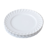 4 Haviland plates in white porcelain