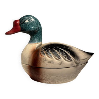 Zoomorphic terrine signed by Michel Caugant